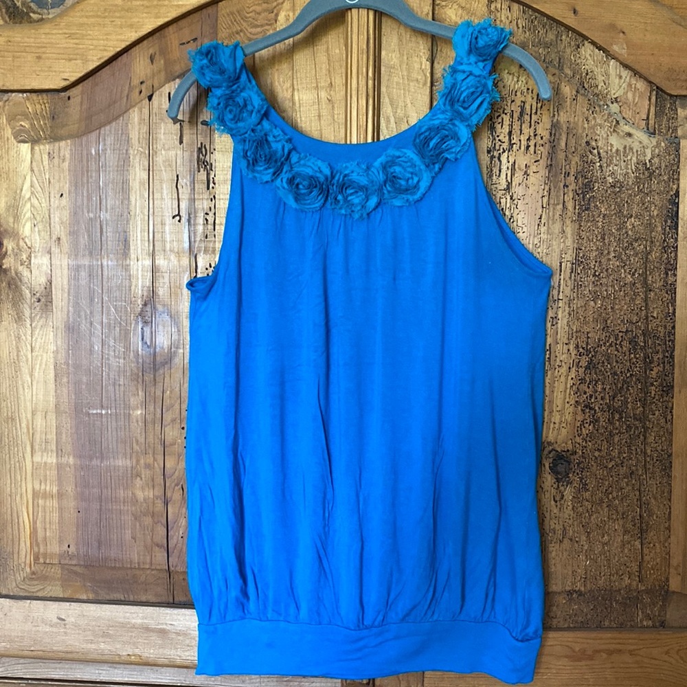 Cynthia Rowley Teal Blouse size L